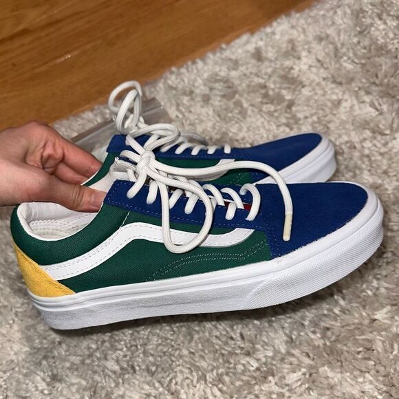 Women’s 6 Multicolor Suede Old Skool Vans - Picture 1 of 7